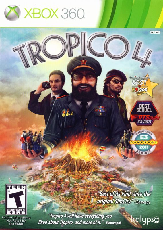 Tropico 4 box art for Xbox 360